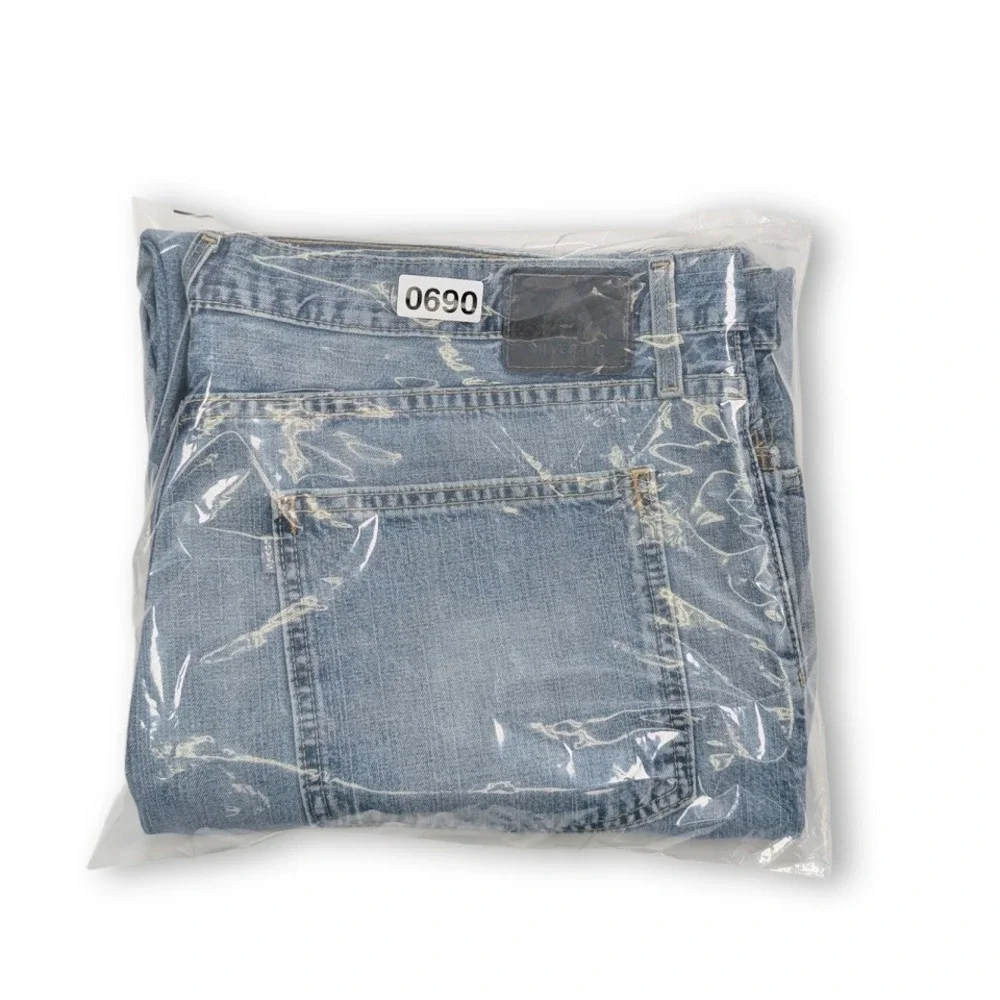 Vintage Y2K Levis‎ SilverTab Jeans Mens 42x31 Baggy Skater Light Wash Distressed